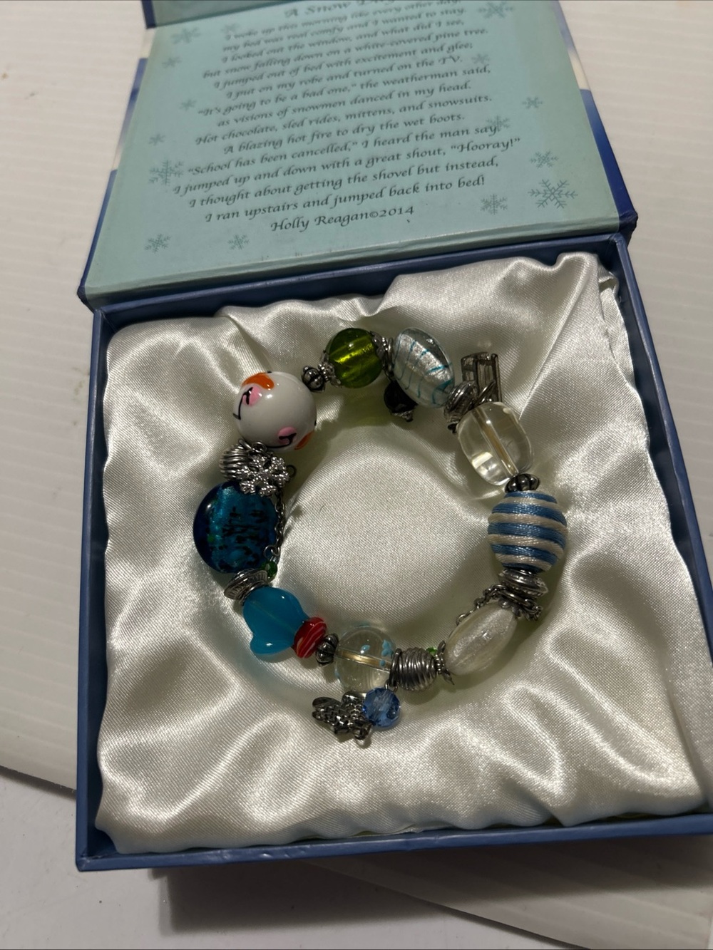 Multicolor Glass Bead Stretch Bracelet - Women Jewelry